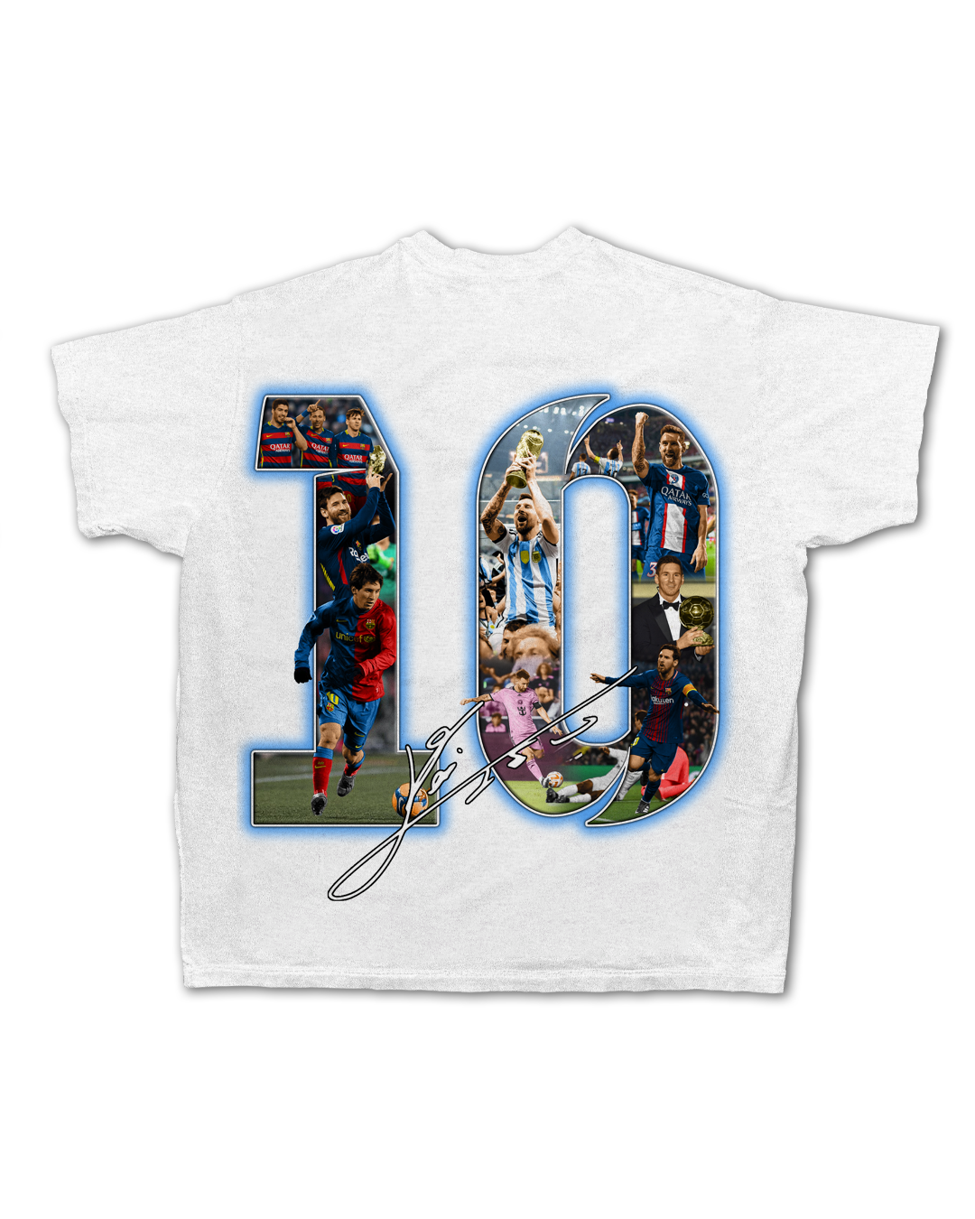 Lionel Messi White Tee