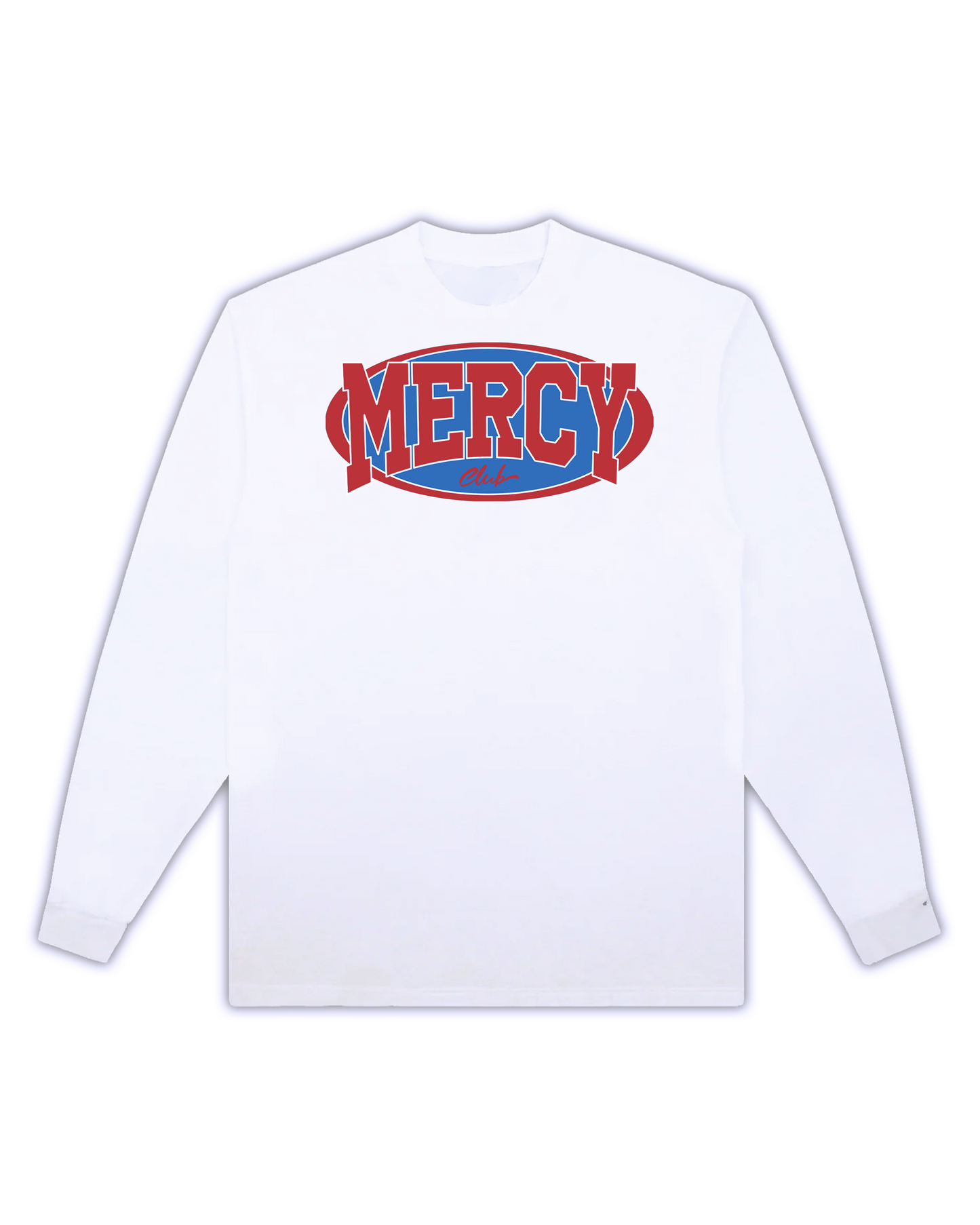 Crimson Horizon White Long Sleeve